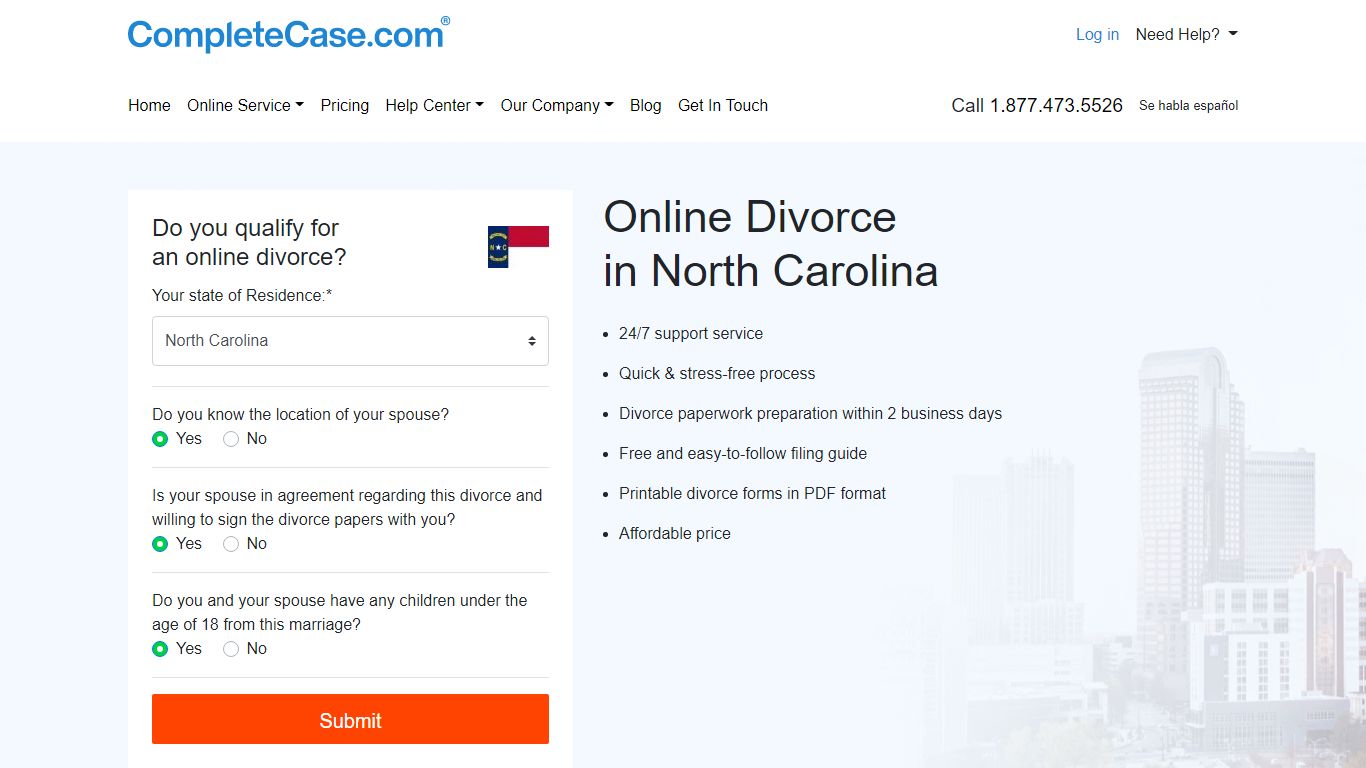 North Carolina Online Divorce: Cheap & Simple Divorce in NC