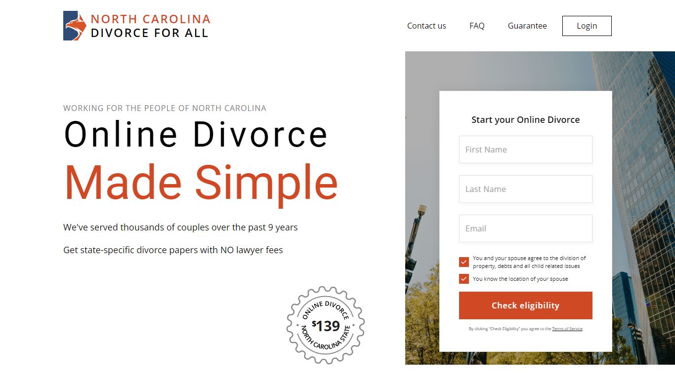 Online Divorce in North Carolina | Get Divorce Papers Online in NC