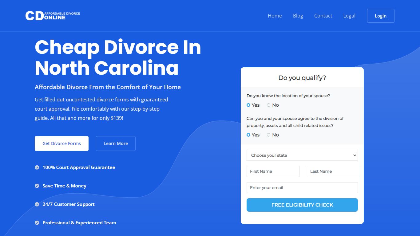 Cheap Divorce in North Carolina [Online] - From $70, Fast & Easy ...